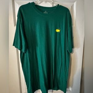 Masters Green Tee with Yellow Logo